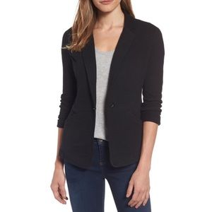 Caslon  Knit One-Button Blazer  Size S BLACK - NWT - Brand New